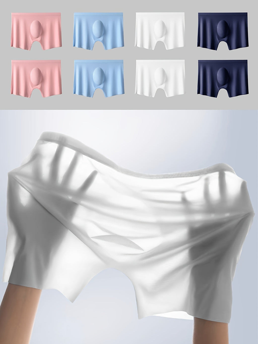 Boxer respirant microfibre homme — lot de 8