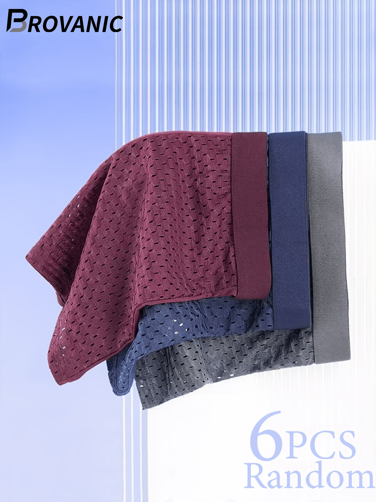 Boxer respirant microfibre homme — lot de 6, uni, du XS au XL