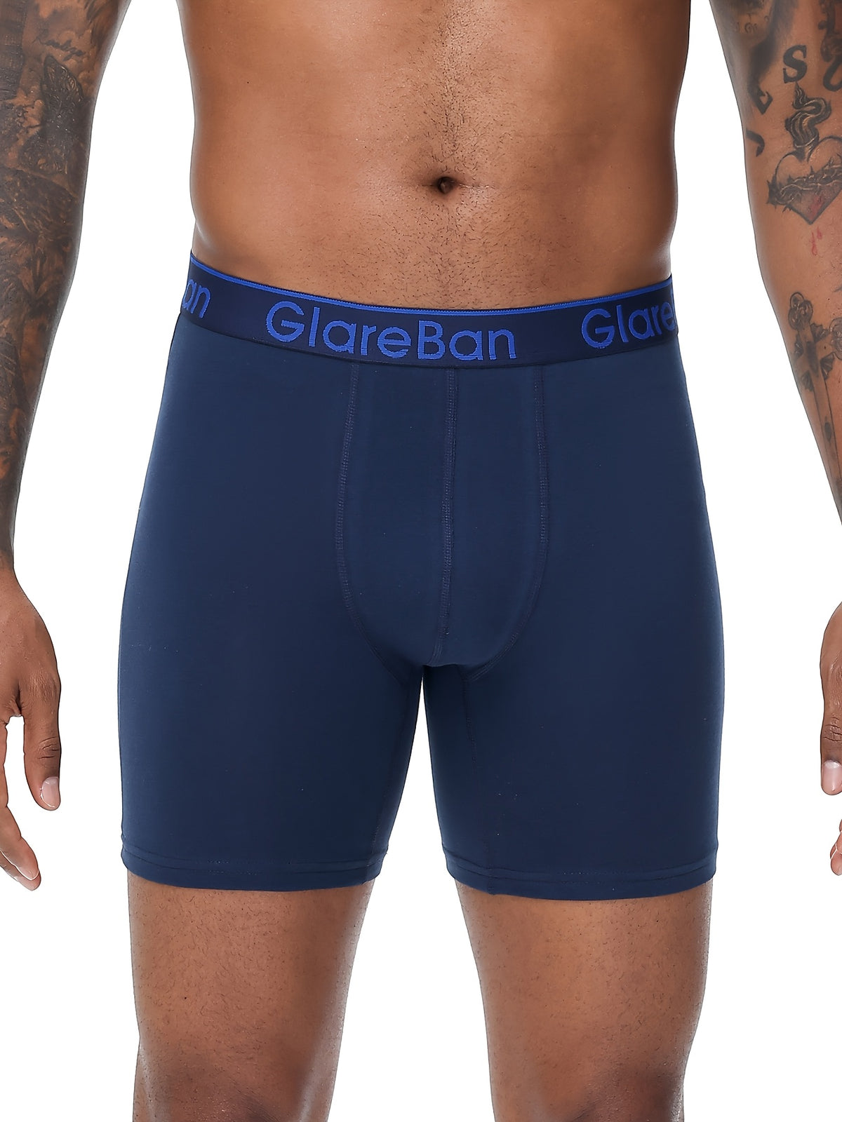 Boxer long coton homme — lot de 10, uni