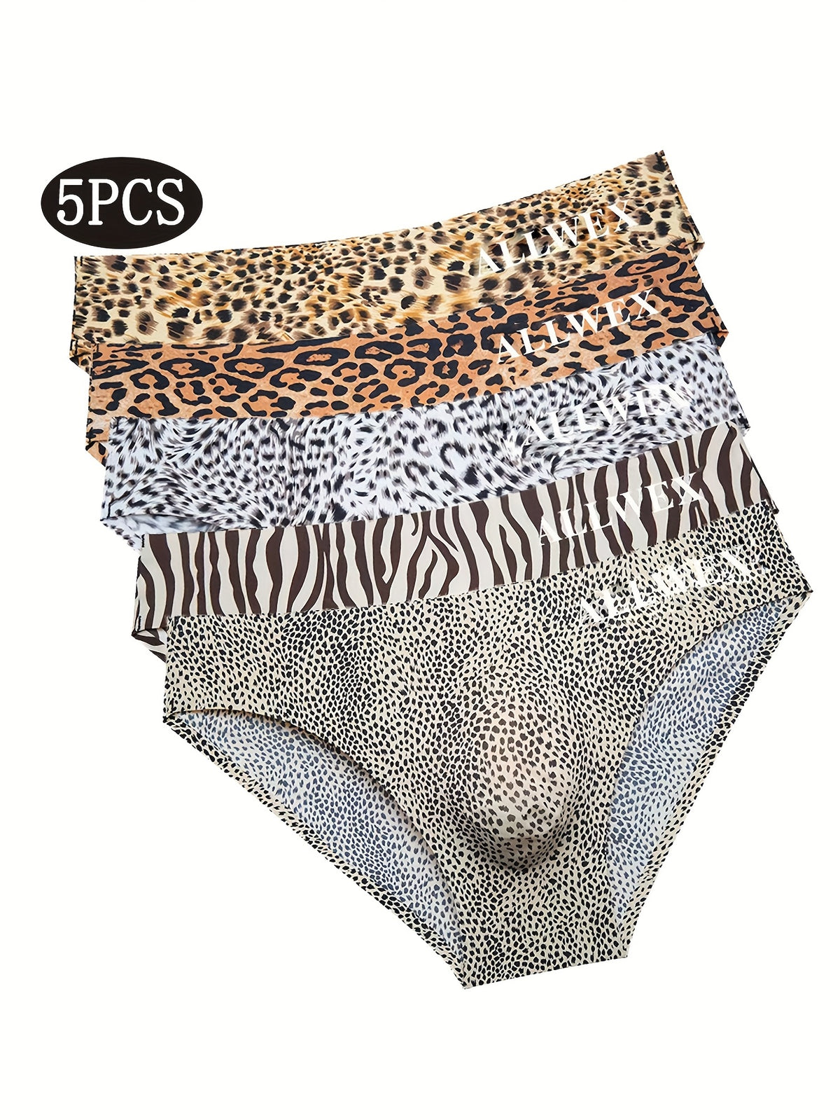 Slip sans couture taille basse homme — lot de 5