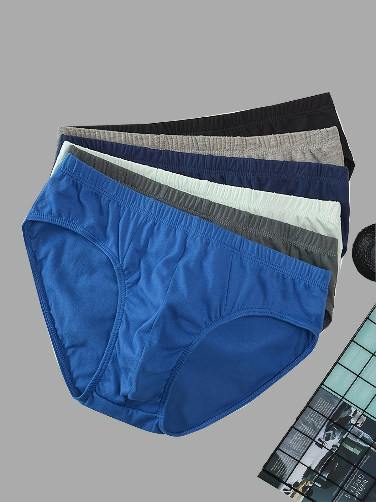 Slip séchage rapide respirant coton homme — lot de 15, uni