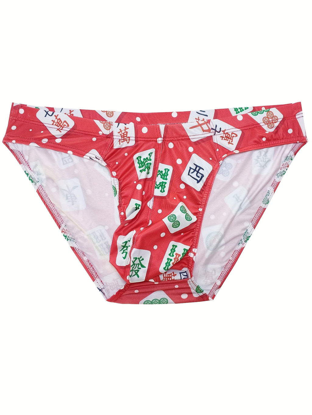 Slip taille basse de sport microfibre homme, imprimé