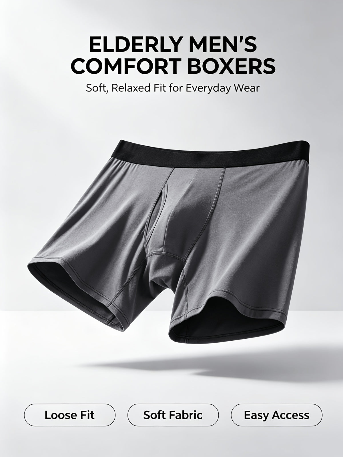 Boxer respirant bambou homme — lot de 5