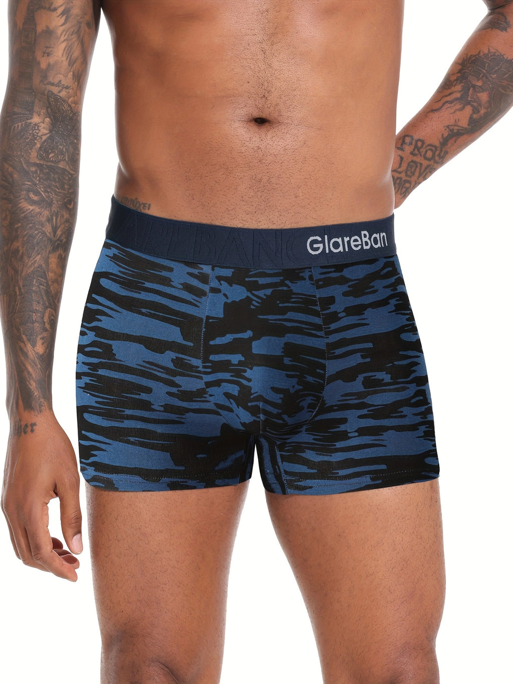 Boxer coton homme — lot de 5, imprimé, assortiment S