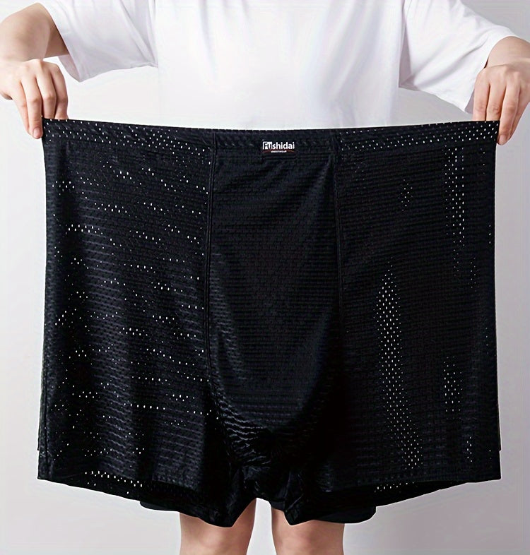 Boxer taille haute long microfibre homme — lot de 3