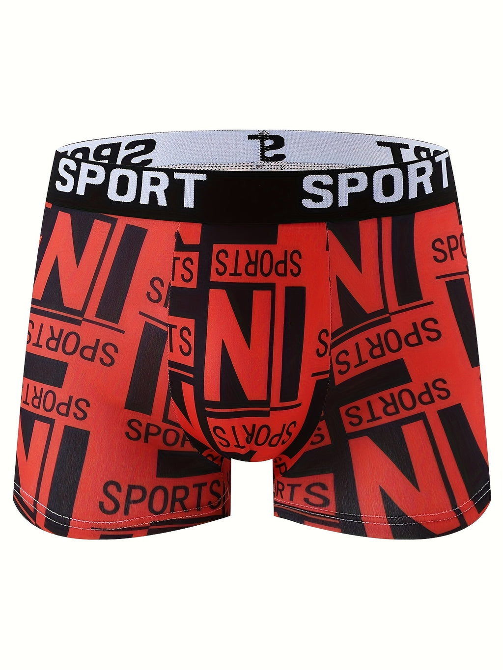 Boxer de sport respirant microfibre homme — lot de 10, géométrique