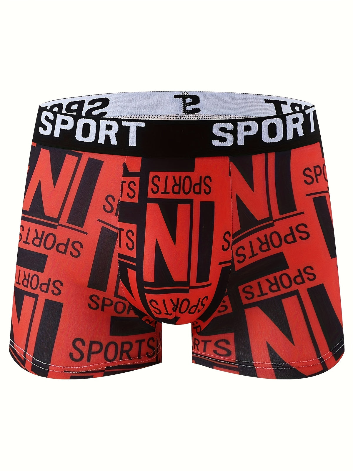 Boxer de sport respirant microfibre homme — lot de 10, géométrique