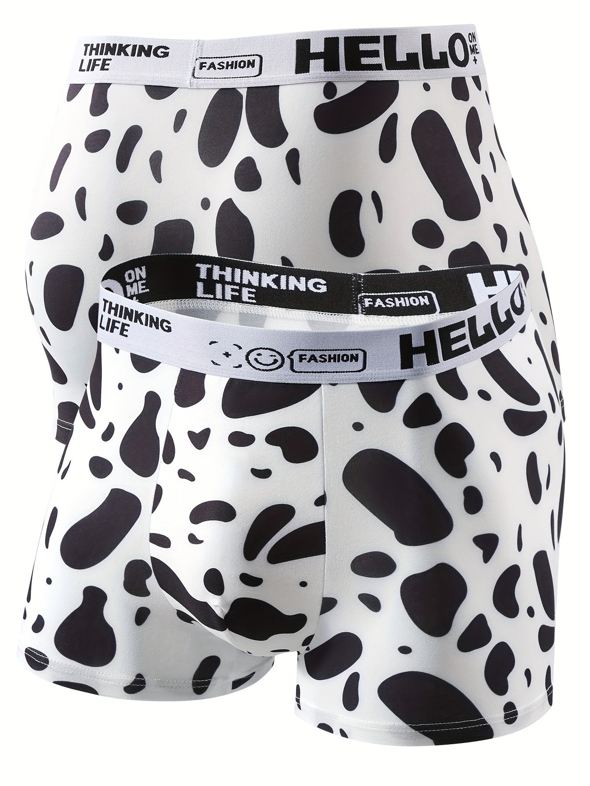 Boxer de sport respirant microfibre homme — lot de 5, géométrique