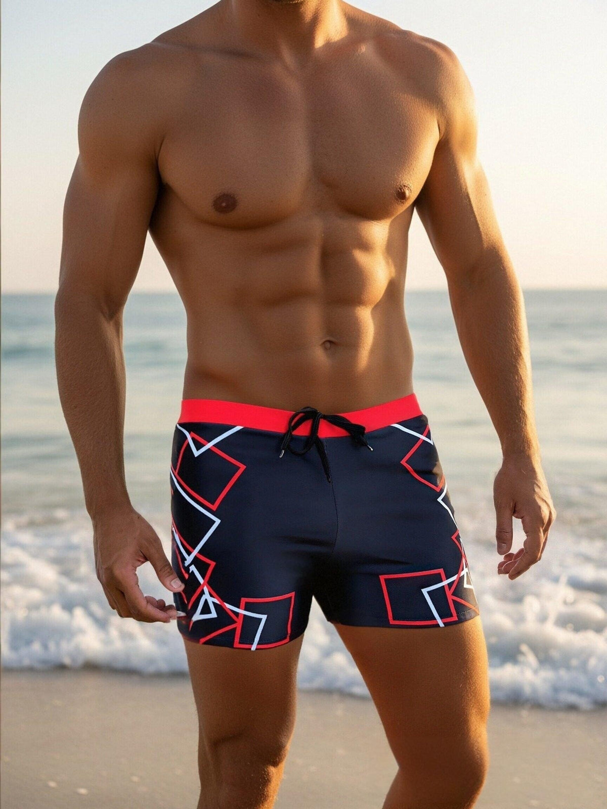 Boxer séchage rapide microfibre homme, 2 coloris, imprimé