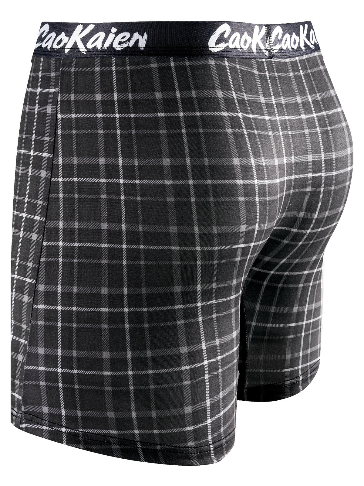 Boxer long microfibre homme — lot de 5, géométrique, assortiment S, du S au 3XL