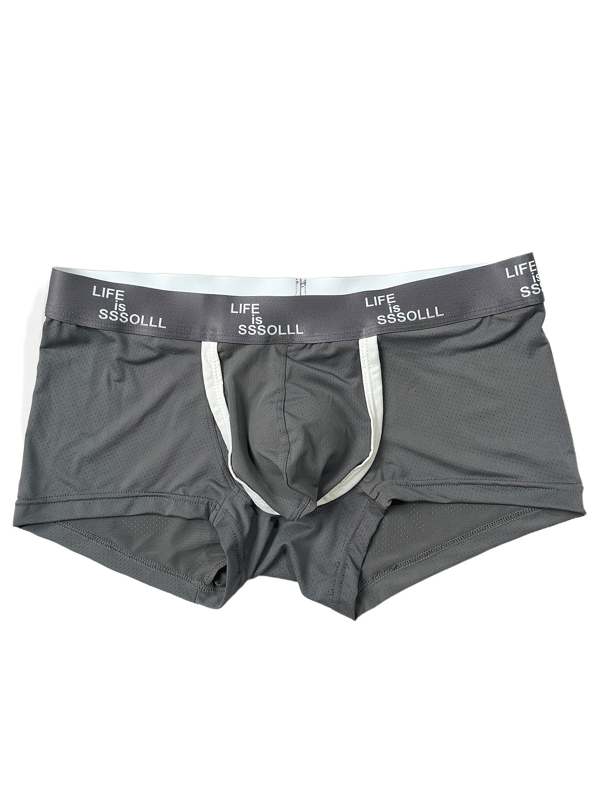 Boxer grande taille respirant microfibre homme — lot de 3, uni