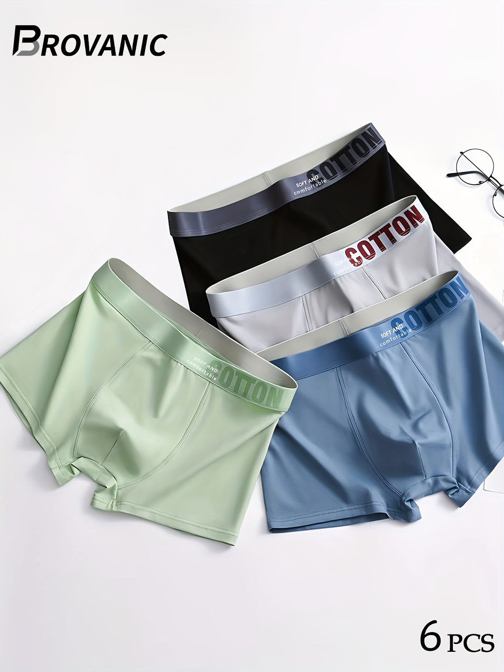Slip coton homme — lot de 6, uni