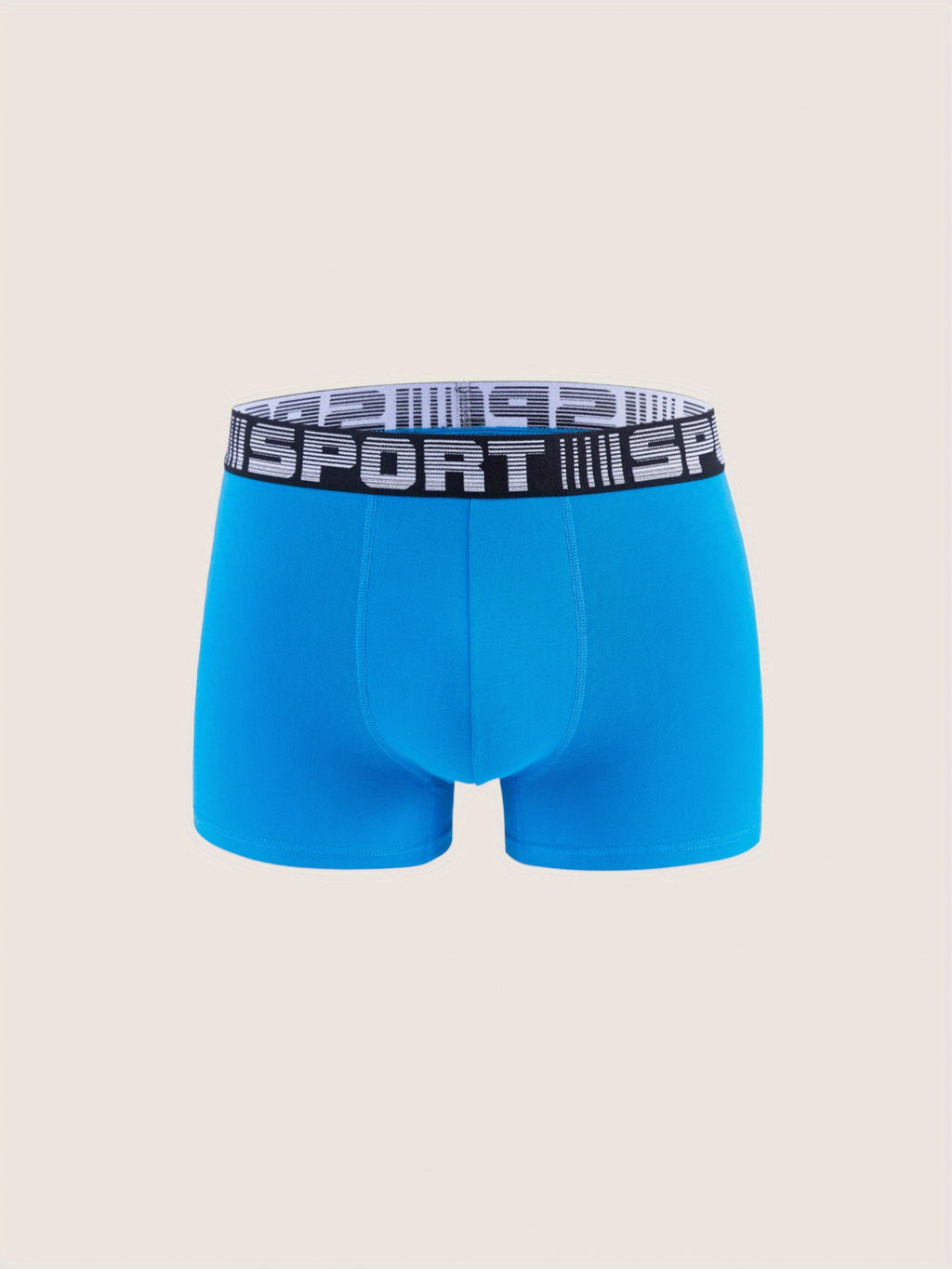 Boxer de sport respirant coton homme — lot de 12, uni