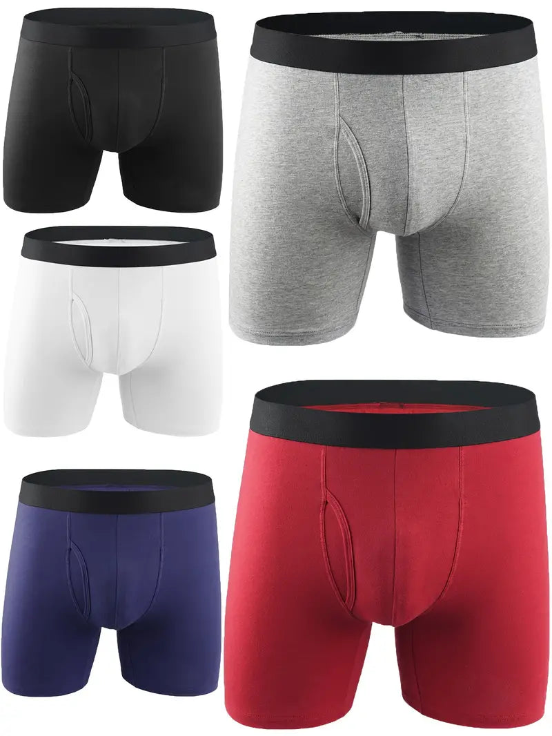 Boxer long homme — lot de 5
