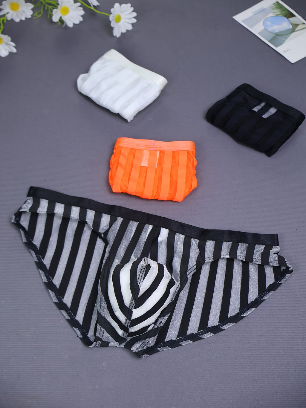 Slip homme — lot de 4, maille stable, lavable en machine