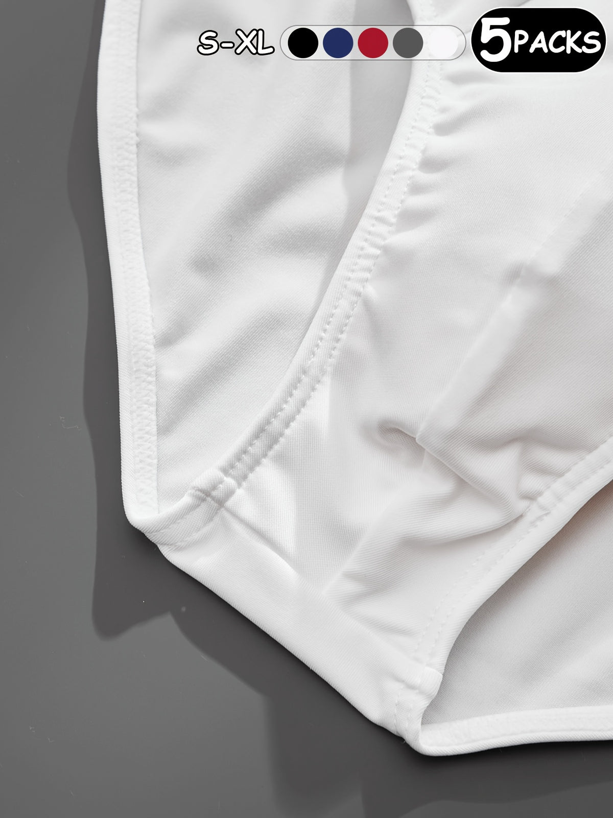 Slip de sport microfibre homme — lot de 5, lavage à la main, 5 % d'élasthanne