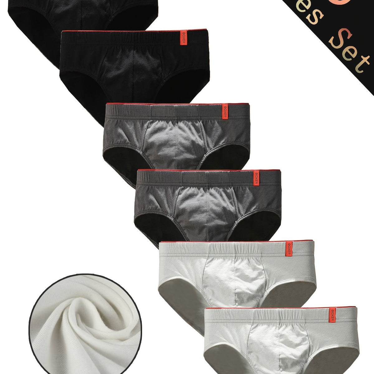 6 Pièces Couleurs Mélangées 2