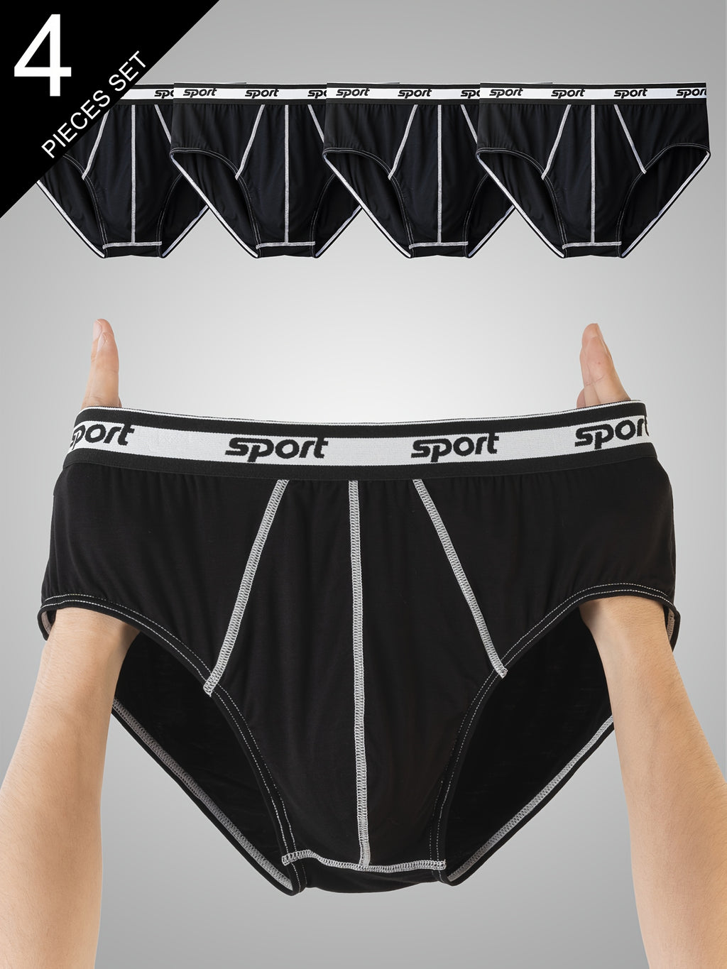 Slip large homme — lot de 4