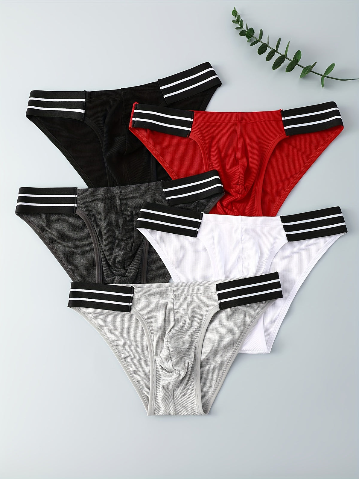 Slip bambou homme — lot de 5, 92 % viscose, peu extensible
