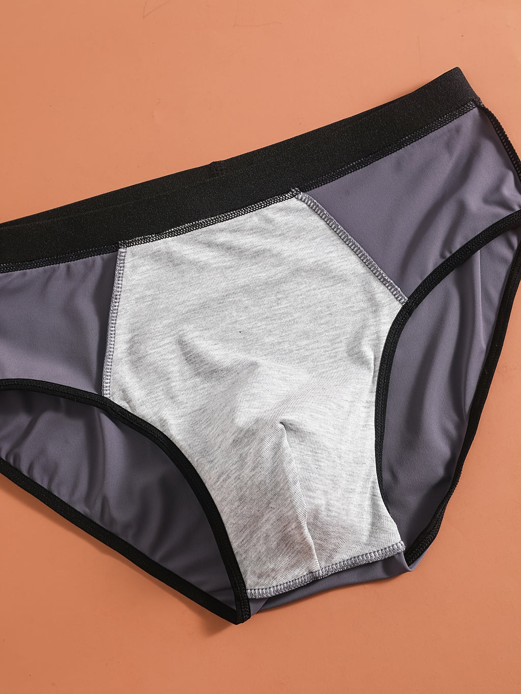 Slip sans couture de sport microfibre homme — lot de 5, uni, assortiment S