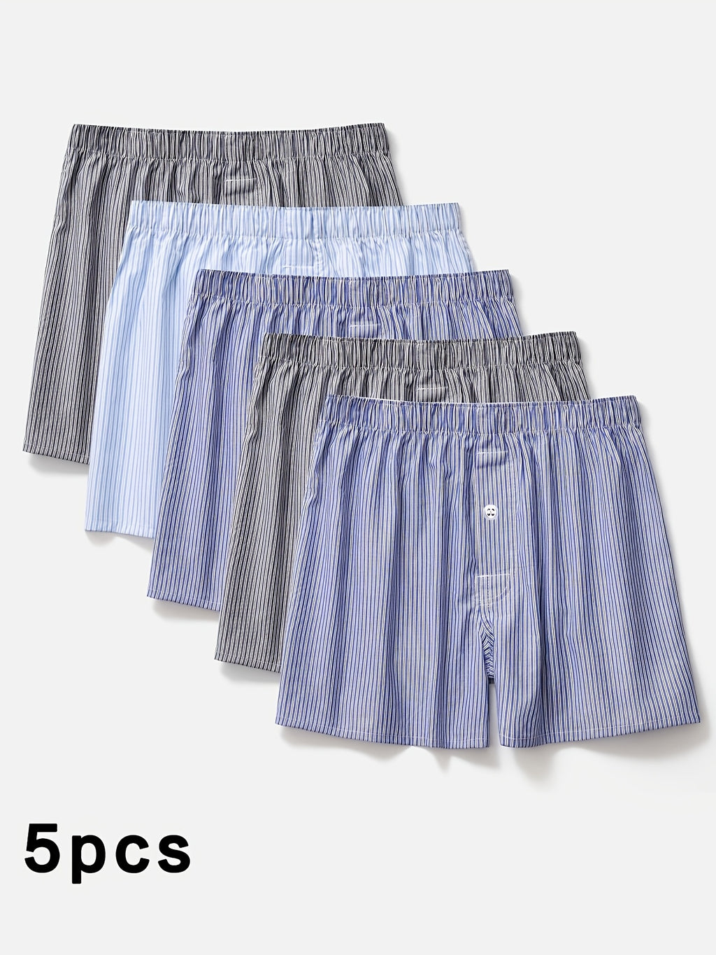 Boxer respirant coton homme — lot de 5