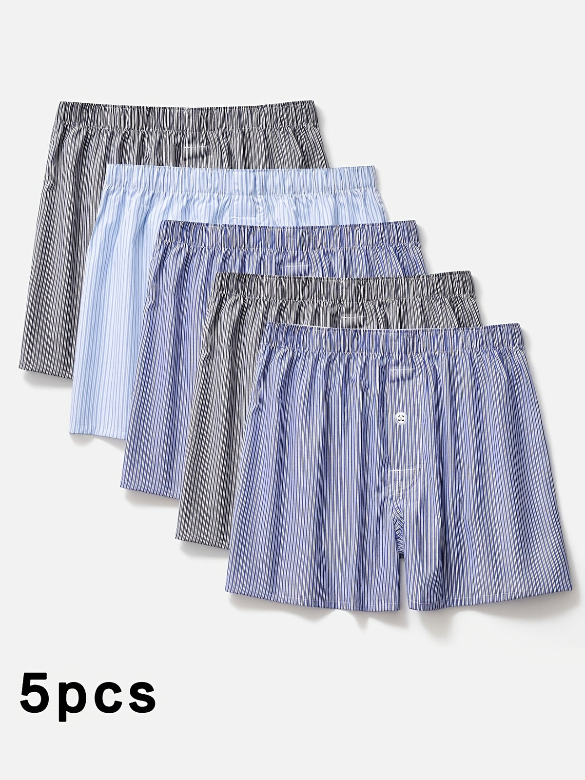 Boxer respirant coton homme — lot de 5