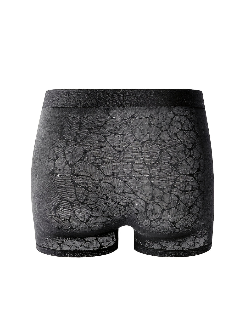 Boxer d'intérieur doux microfibre homme, noir — vue 4