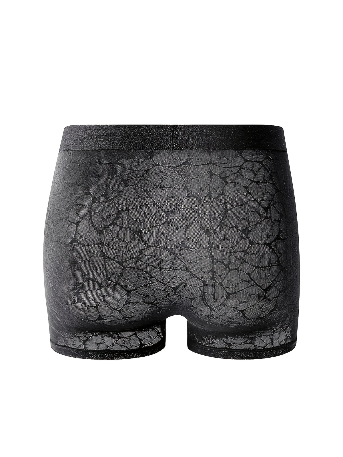 Boxer d'intérieur doux microfibre homme, noir — vue 4 Image