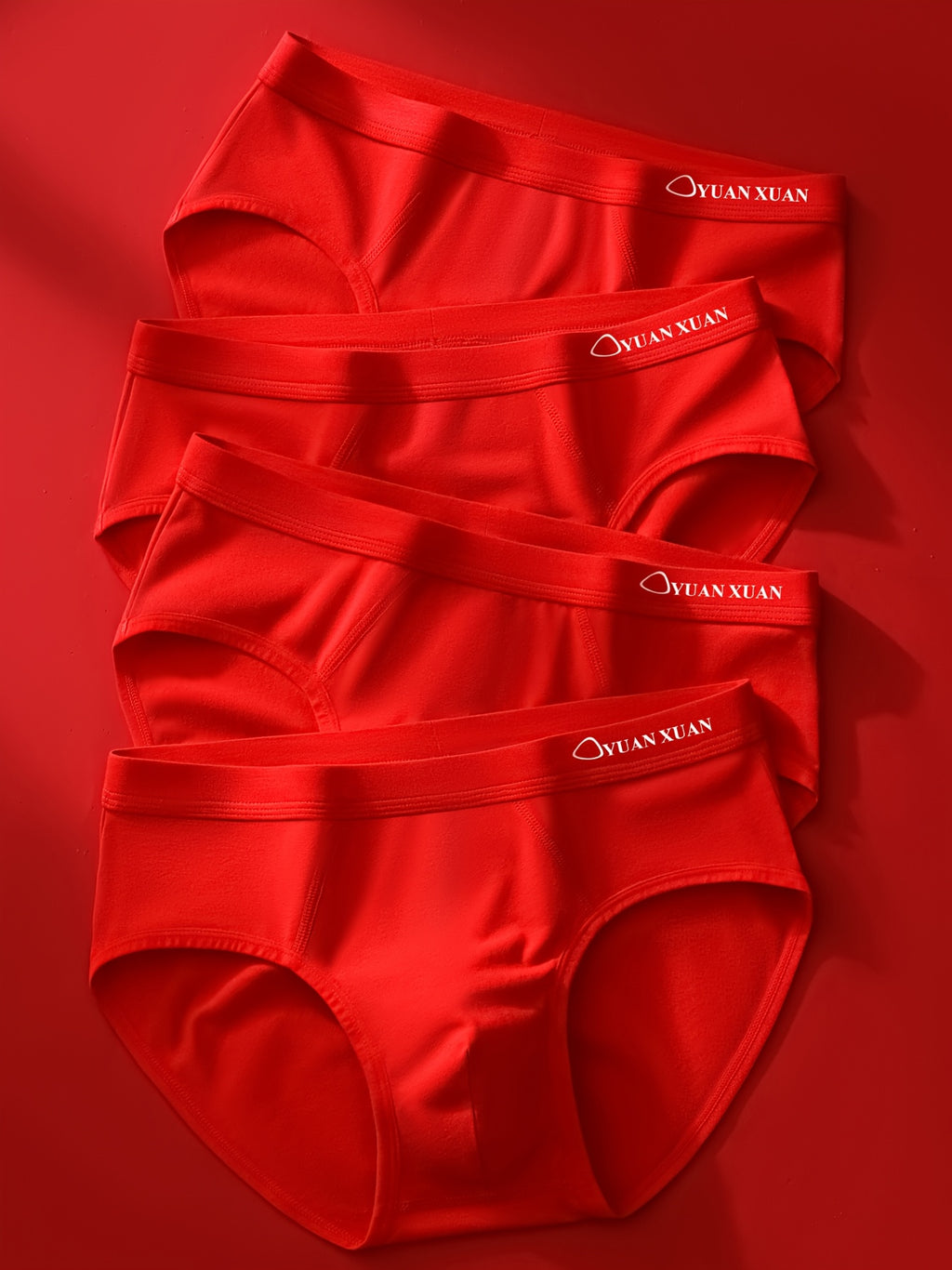 Slip respirant coton homme — lot de 4, imprimé