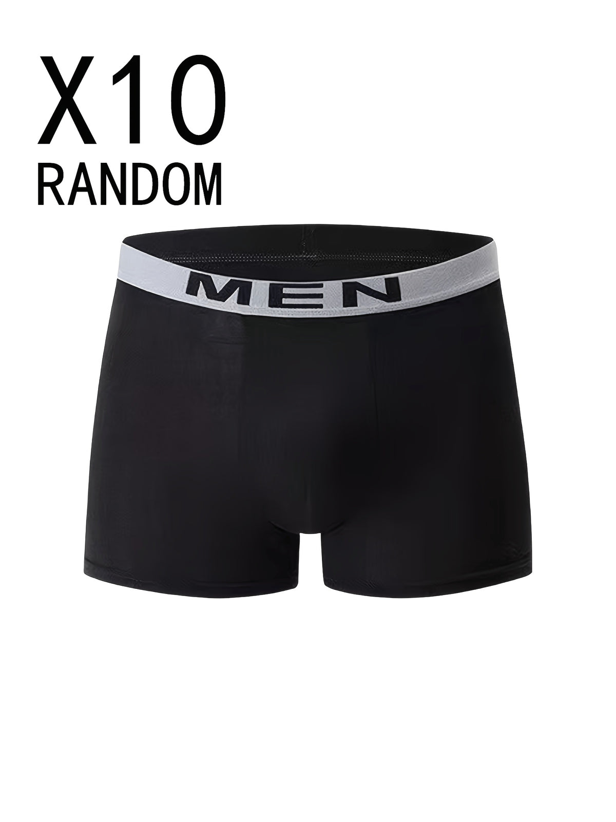 Boxer de sport respirant microfibre homme — lot de 10, uni, du S au 3XL
