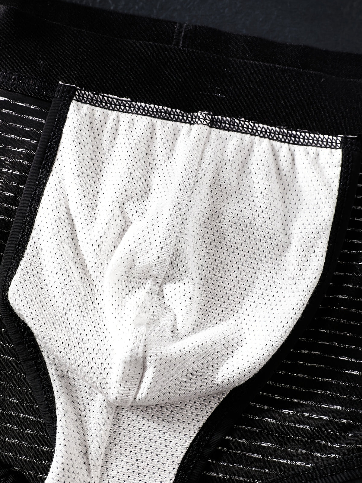 Slip de sport respirant microfibre homme — lot de 3, rayé, du XS au XL