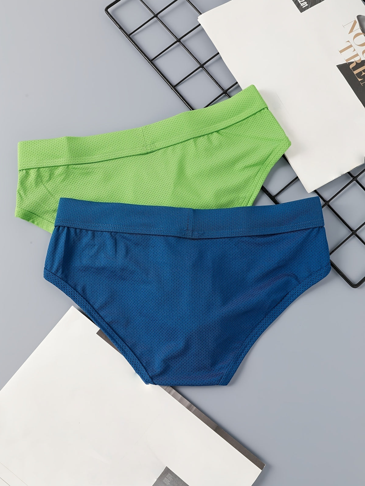 Slip respirant microfibre homme — lot de 2, uni