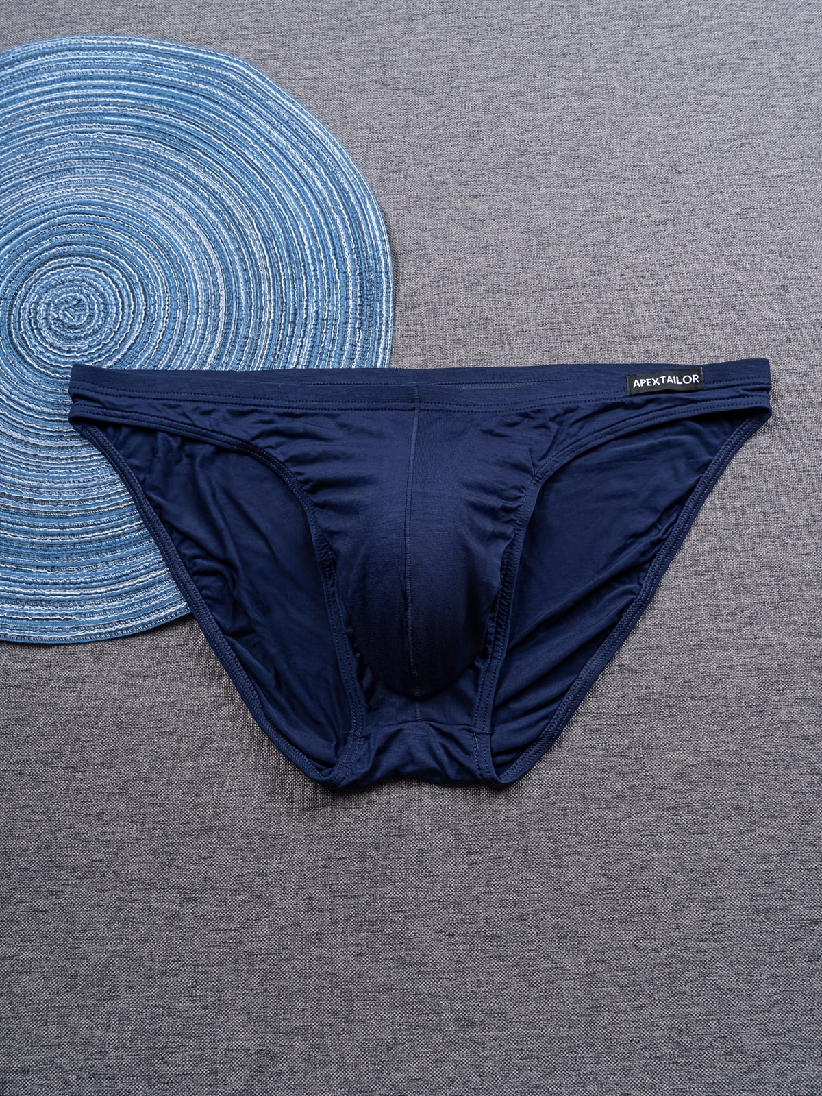 Slip moulant respirant bambou homme — lot de 6, uni