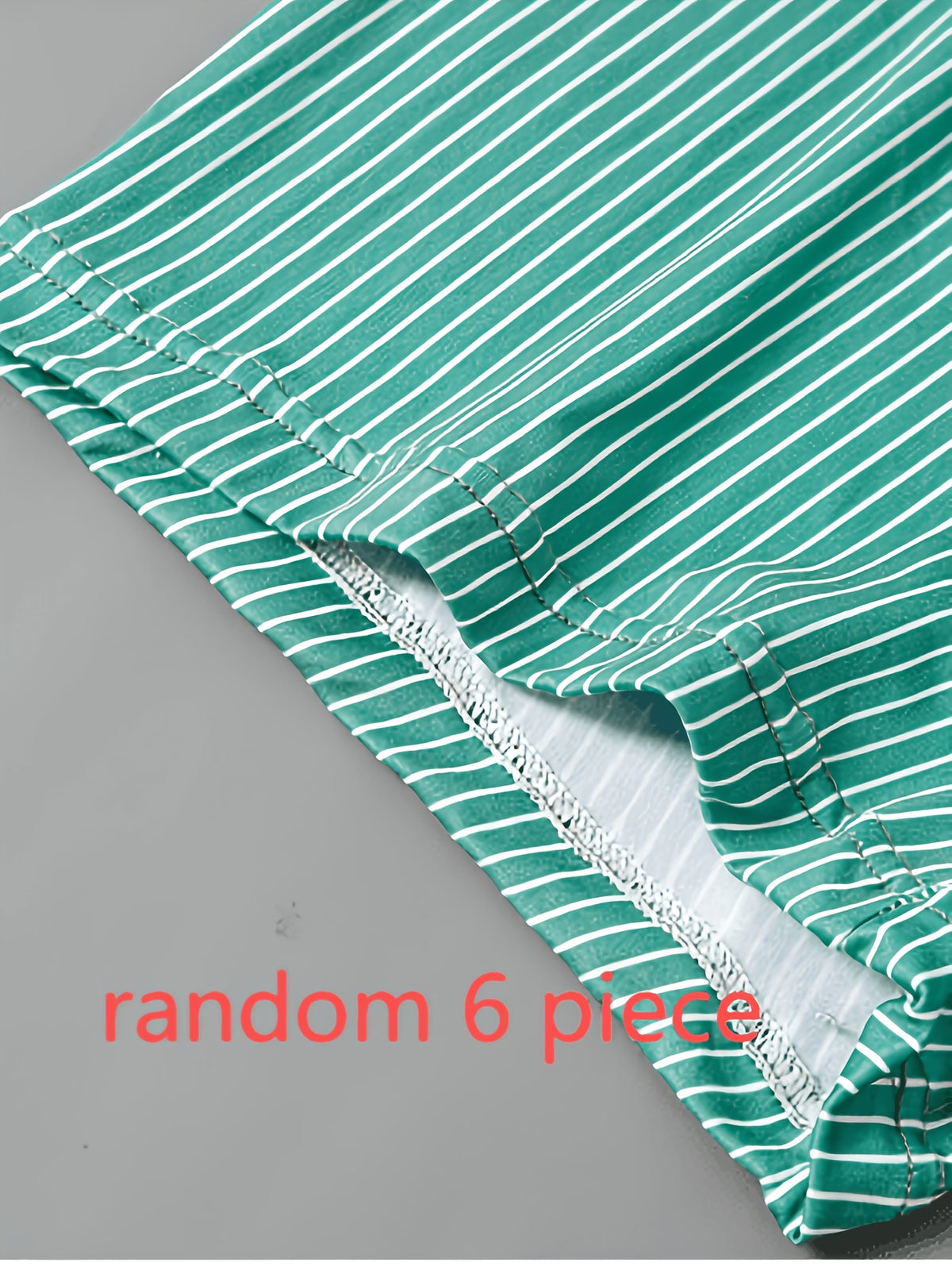 Boxer sans couture large microfibre homme — lot de 6, rayé