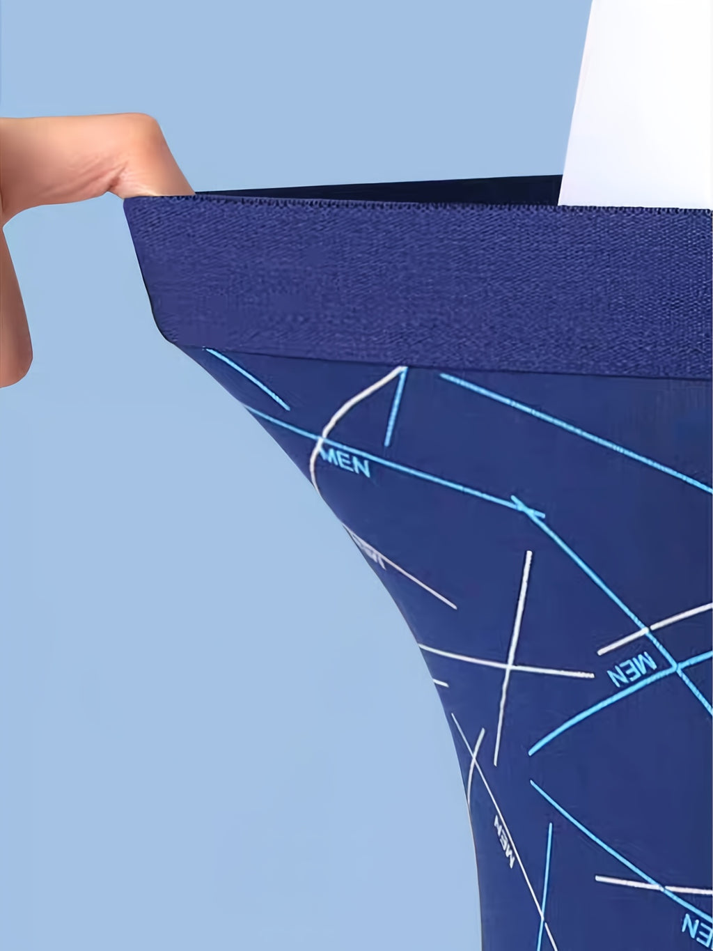 Boxer microfibre homme — lot de 6, géométrique, du XS au XL