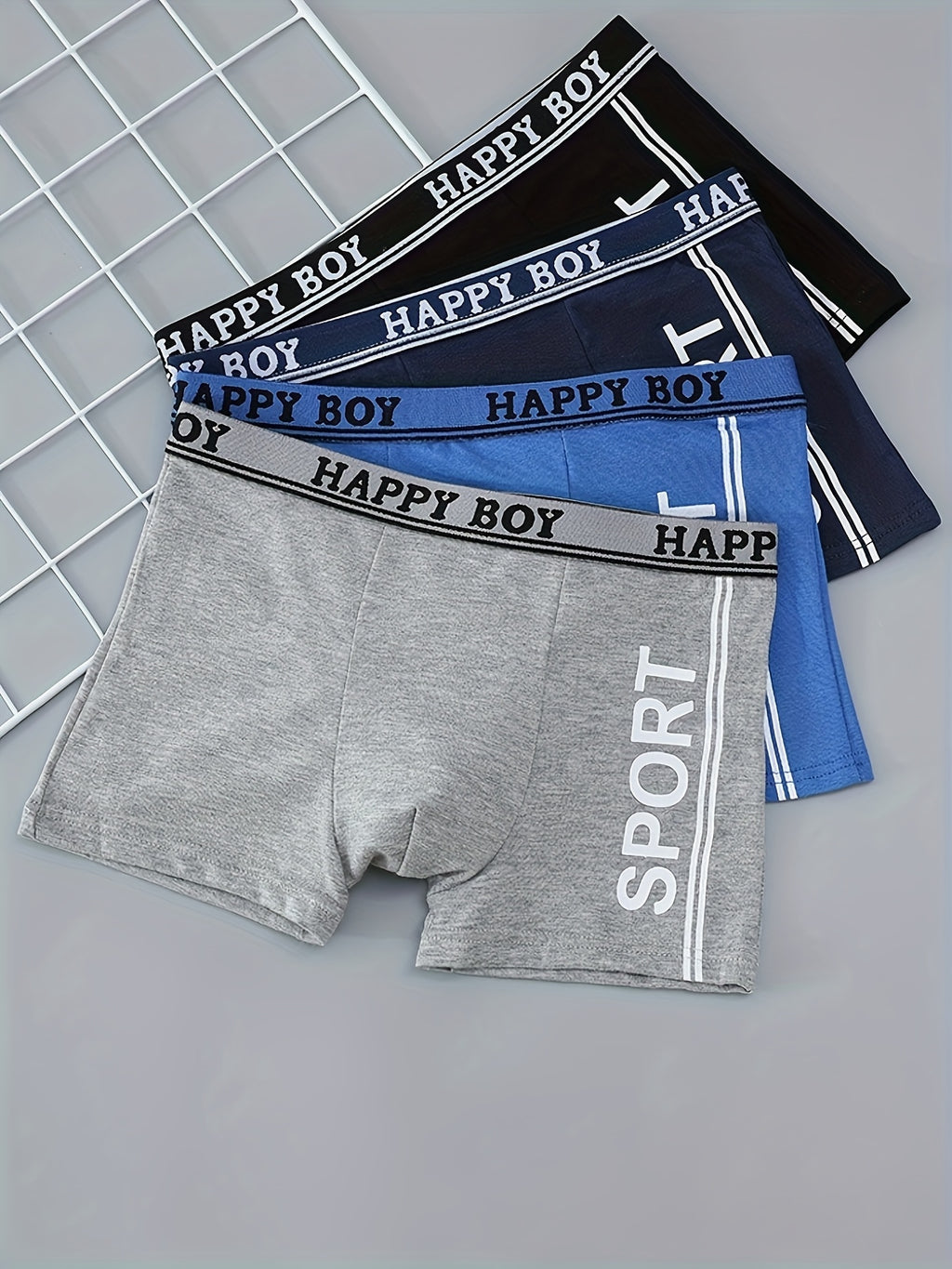 Boxer de sport respirant coton homme — lot de 12