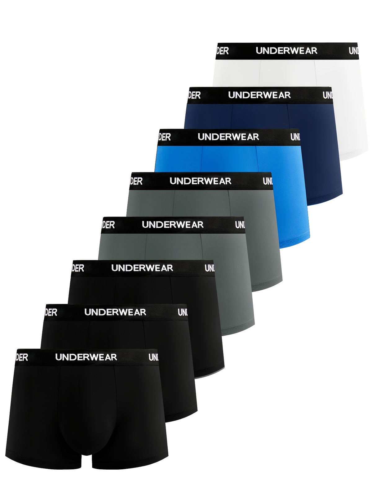 Boxer de sport séchage rapide microfibre homme — lot de 8, uni