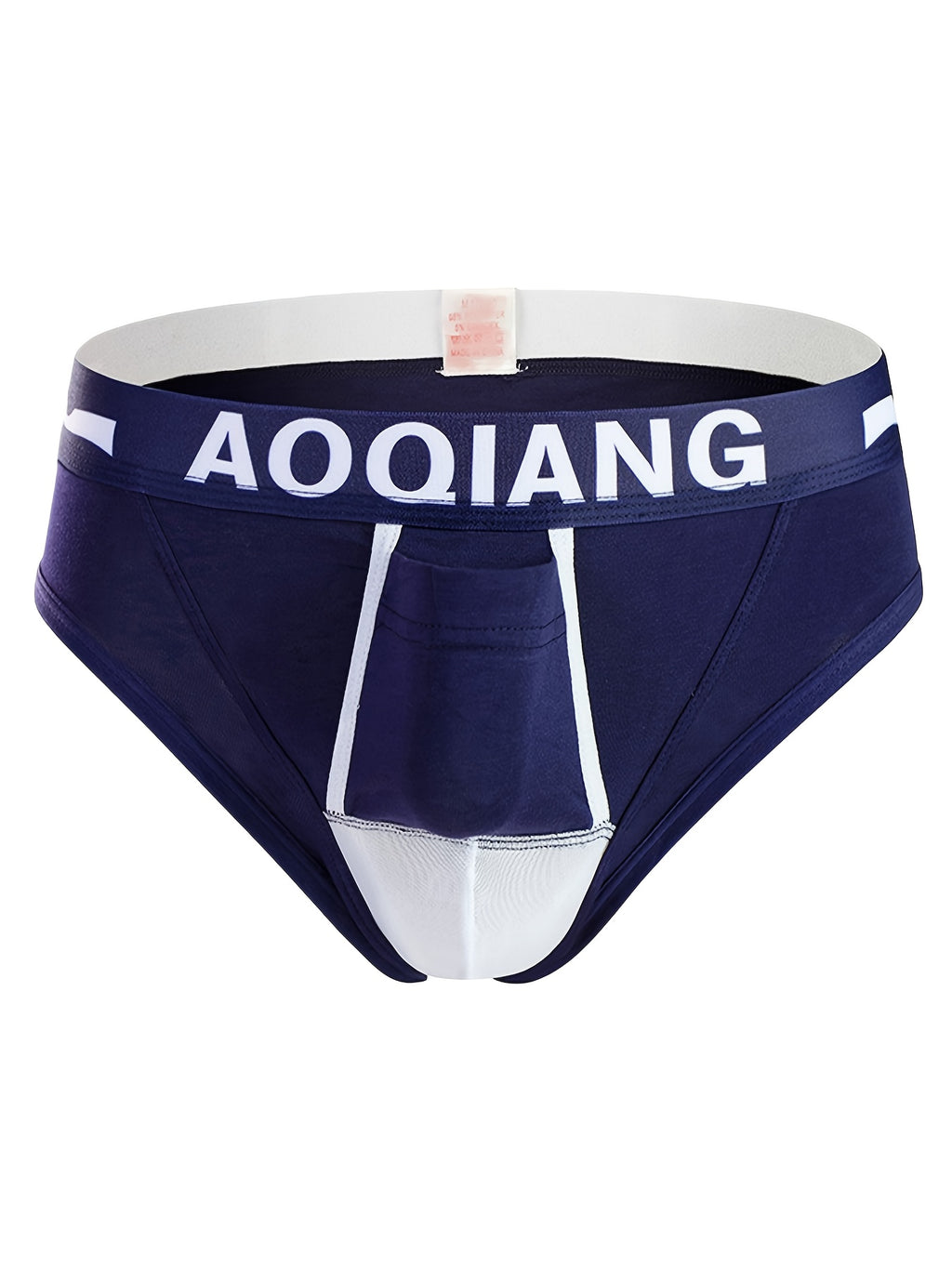 Slip respirant à poche de maintien coton homme — lot de 3, uni