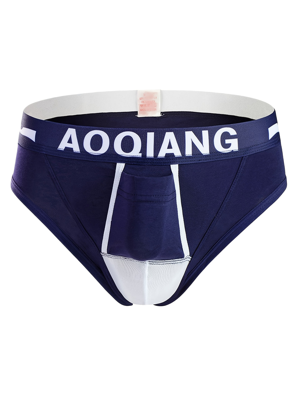 Slip respirant à poche de maintien coton homme — lot de 3, uni