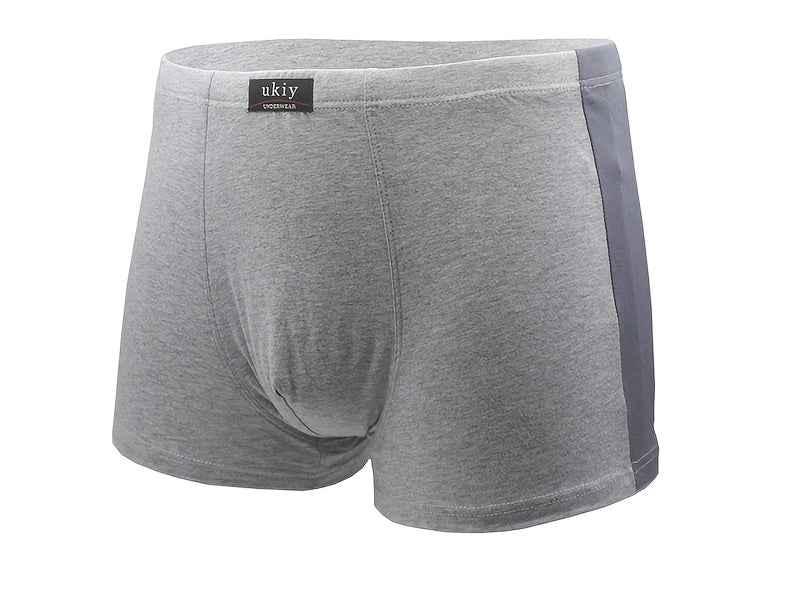 Boxer grande taille respirant coton homme — lot de 3, uni, du 3XL au 1XL