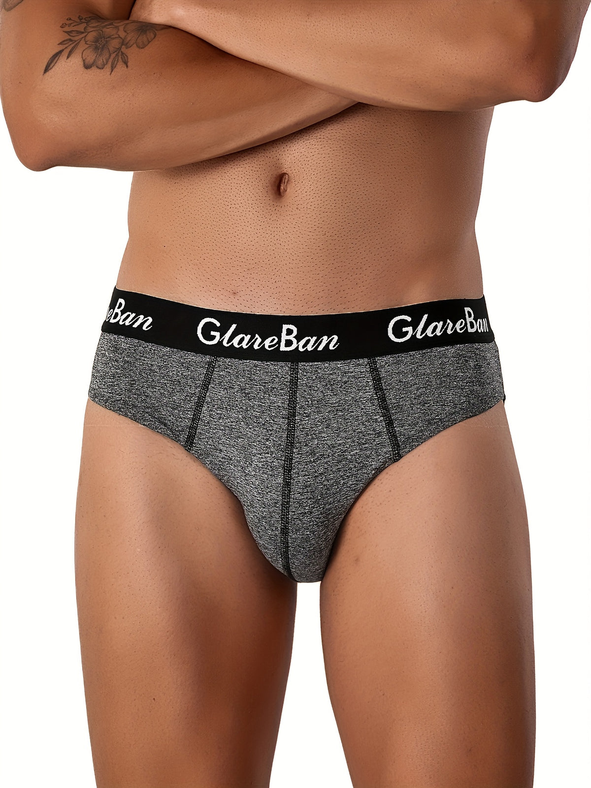 Slip microfibre homme — lot de 5, uni, assortiment E