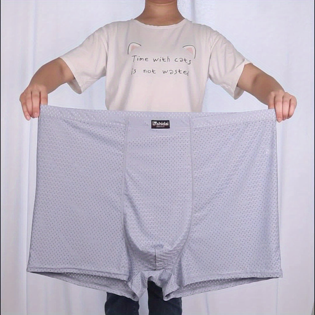 Boxer taille haute long microfibre homme — lot de 3