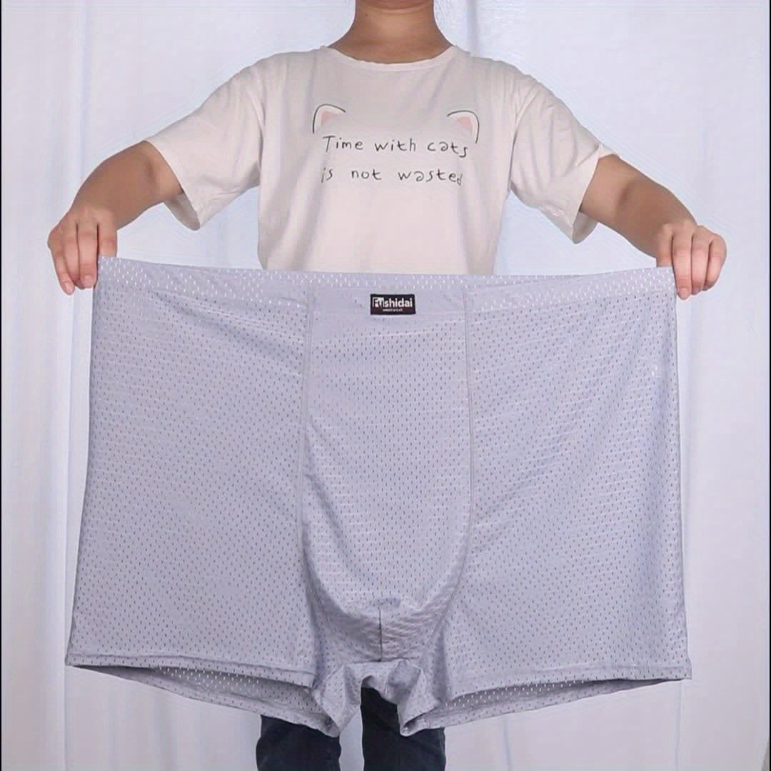 Boxer taille haute long microfibre homme — lot de 3