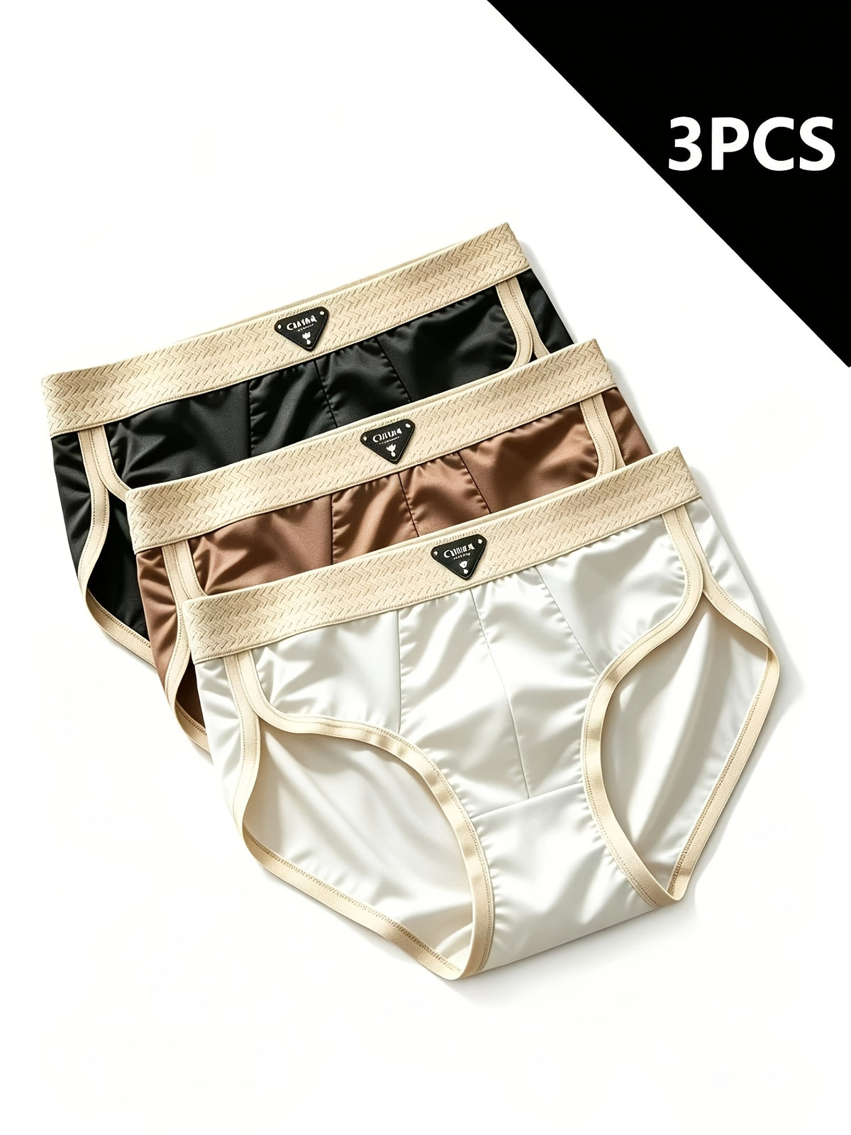 Slip respirant microfibre homme — lot de 3, imprimé
