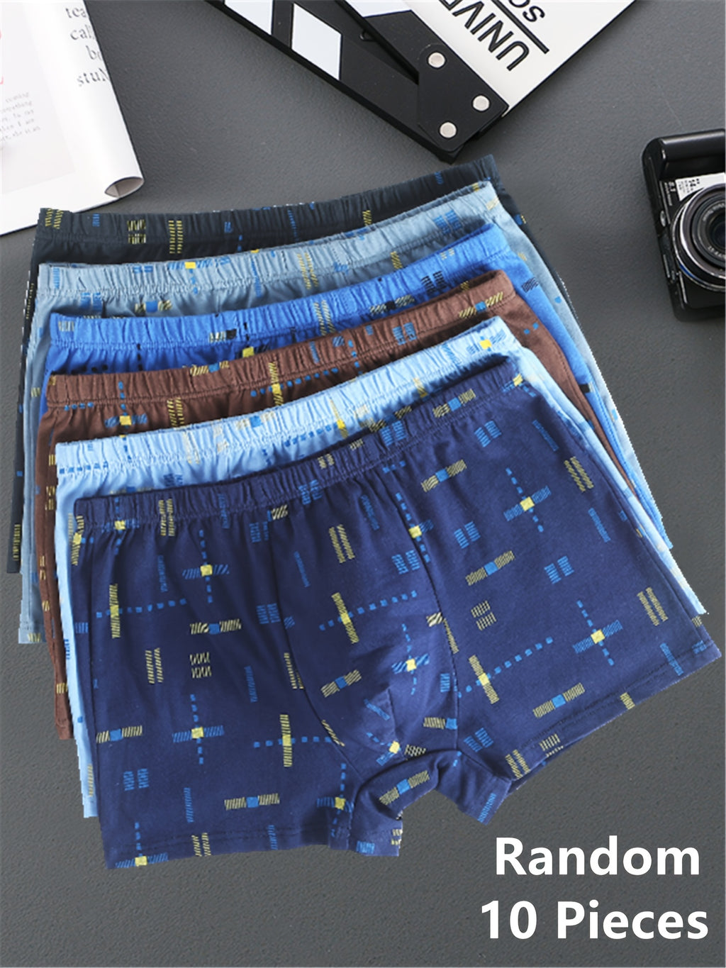 Boxer sans couture respirant coton homme — lot de 10