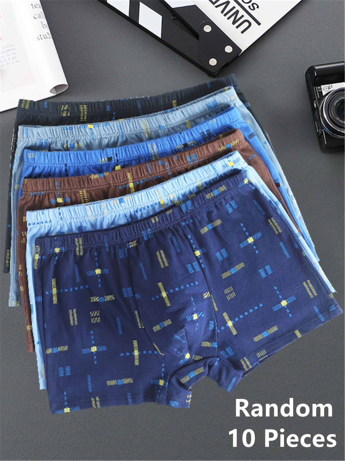 Boxer sans couture respirant coton homme — lot de 10