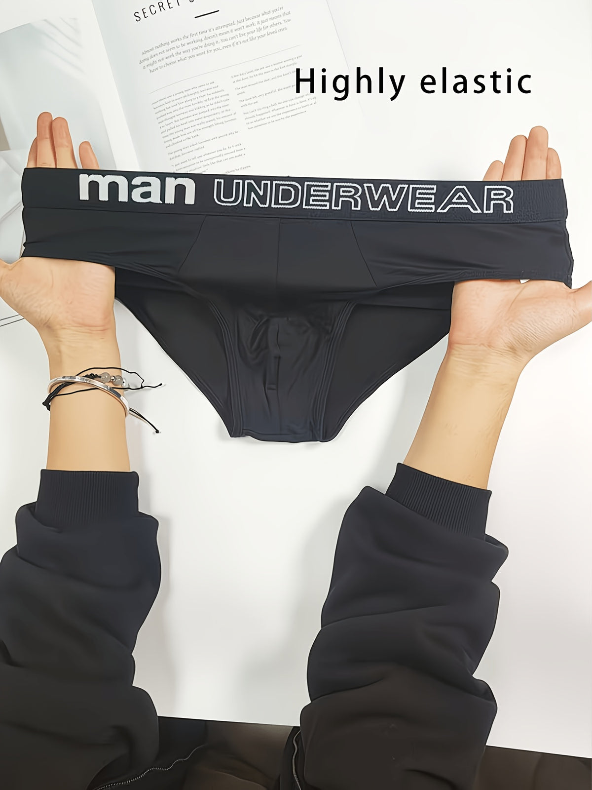 Slip respirant microfibre homme — lot de 8, couleur variée