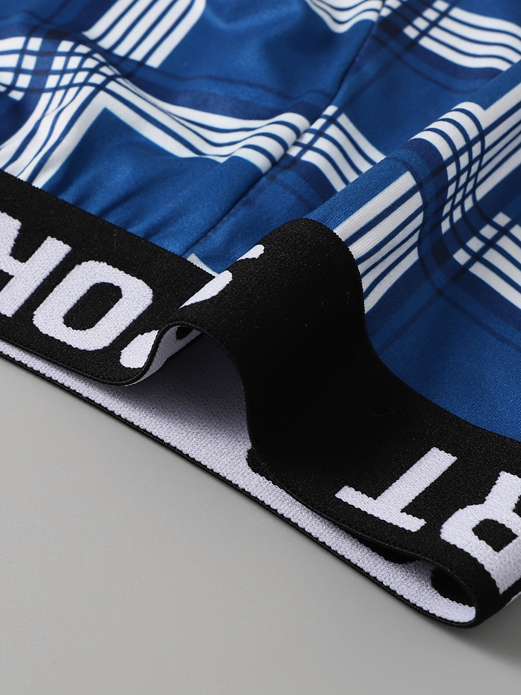 Boxer microfibre homme — lot de 5, géométrique, assortiment S, du S au XXL (modèle 2)