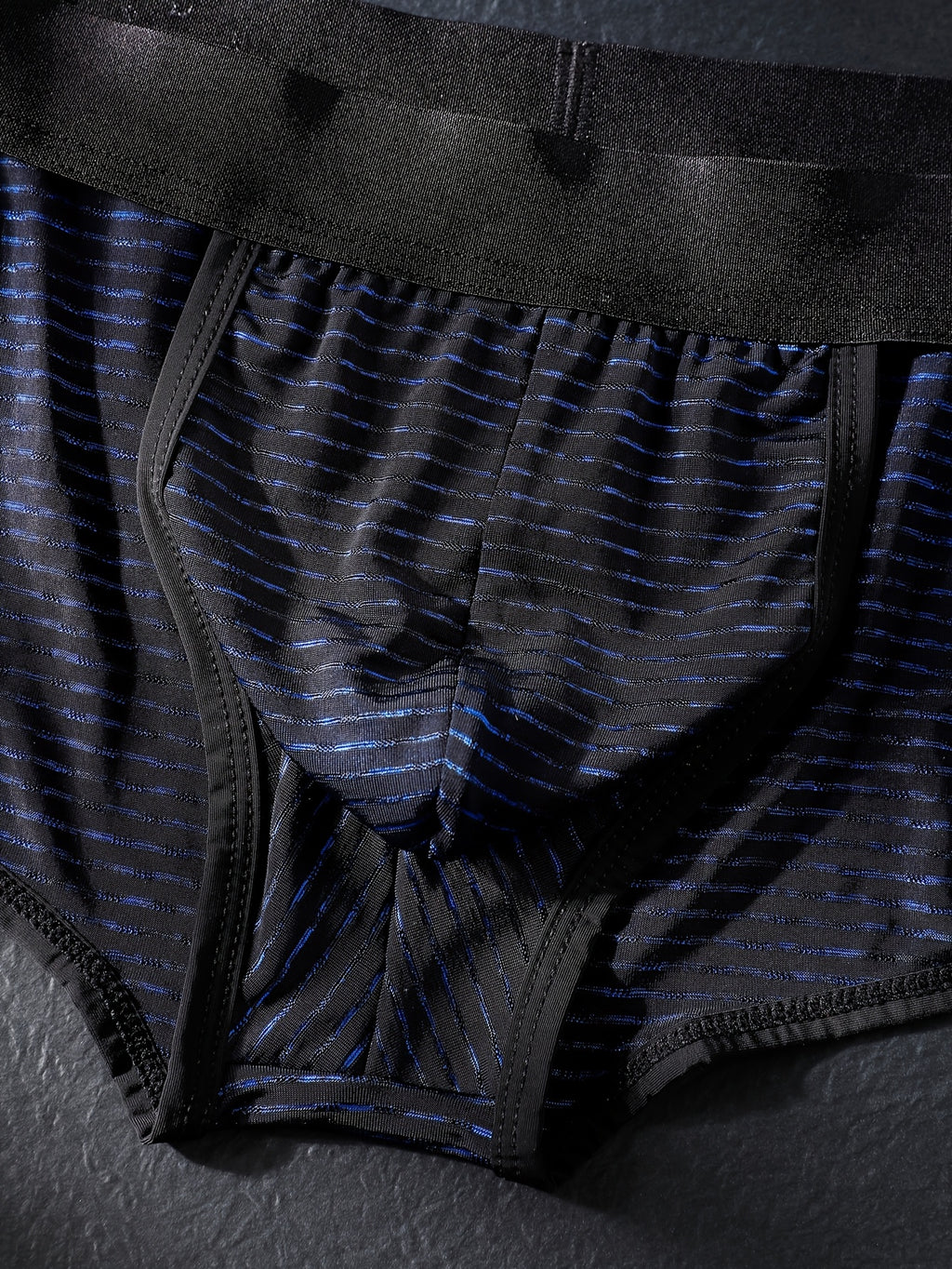 Slip de sport respirant microfibre homme — lot de 3, rayé, du XS au XL