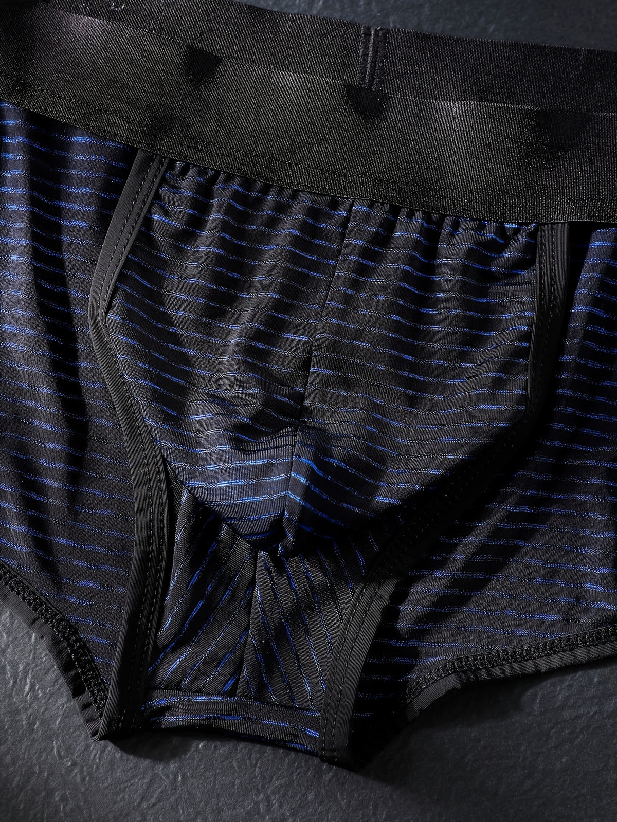 Slip de sport respirant microfibre homme — lot de 3, rayé, du XS au XL